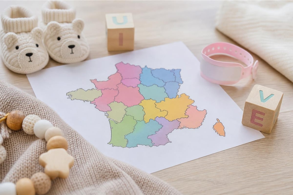 Prénoms les plus populaires en France : le palmarès 2025 par région et département